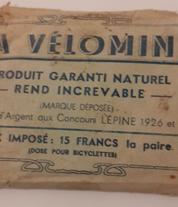 Sachet de Vélomine de 1926 anti crevaison de l'époque bonjou