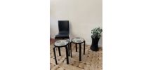 Table Basse Mosaïque Noir