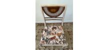 Set 2 chaises marqueterie savane