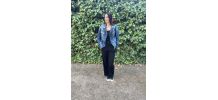 Veste Jean Fleurs Papillons