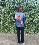 Veste Jean Fleurs Papillons