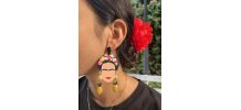 Boucles d'oreille Frida Ananas