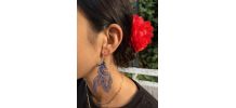 Boucles d'oreille Poisson Bleu