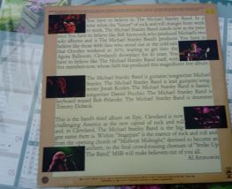 Double vinyle Michael Stanley Band ‎stage pass