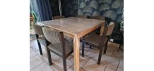 Chaises Baumann vintage des années 60 tapissées. Ensemble de