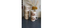 5 Tasses empilables England Kilncraft Staffordshire