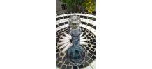 Carafe en verre bleu ciel 