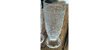 2 verres à pied gravé véritable Bohème Tchécoslovaque 