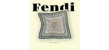 Foulard carré en soie FENDI