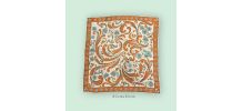 Foulard carré en soie vintage 