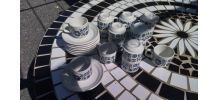 Lot de 16 tasses bar expresso et 8 soucoupes 