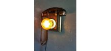 Applique murale lampe vintage bakélite téléphone noir 