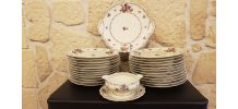 Service fleuri porcelaine de Limoges