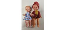 2 anciennes petites poupées