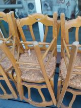 Lot 6 chaises à moustaches
