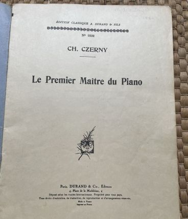 Livret de partition : le premier maître de piano 