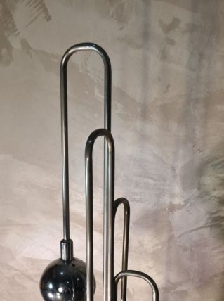 lampadaire chromée space age,   dans le style   reggiani  ,R