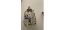 Sucrier en verre Décor Edelweiss 