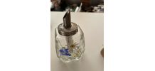 Sucrier en verre Décor Edelweiss 