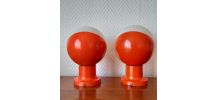 Paire d'appliques space age Kaiser Leuchten 1970