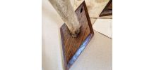 Porte fusil porte manteau patte de chevreuil taxidermie