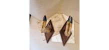 Porte fusil porte manteau patte de chevreuil taxidermie