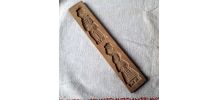 Moule à pain d'épices spéculoos en bois ancien