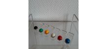 Pince-serviettes plexiglas Guzzini, Italie 1980