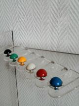 Pince-serviettes plexiglas Guzzini, Italie 1980