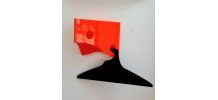 Patère porte-manteau  plexiglas style Prisunic 1970