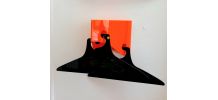 Patère porte-manteau  plexiglas style Prisunic 1970