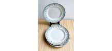 4 assiettes plates terre de fer Hamage "Wilbur"
