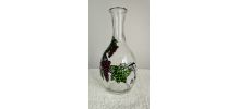 Carafe en verre émaillé signé F.D