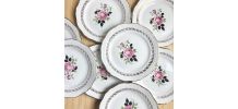 8 assiettes dessert L'Amandinoise "Virginie"