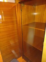 Armoire 4 portes type palissandre bois blanc