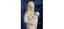 Vierge à l'enfant porcelaine RARE s. XIX 