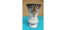 Vase Fait main décore Rouen Vintage