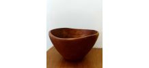 Coupe brutaliste en teck scandinave 