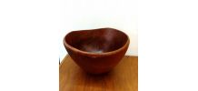 Coupe brutaliste en teck scandinave 