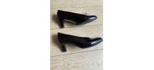 Escarpins vintage croco 