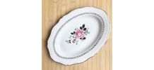 Grand plat ovale vintage L'Amandinoise