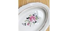 Grand plat ovale vintage L'Amandinoise