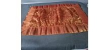 7sets de table tissu voile  reflets  satiné doré et froissé