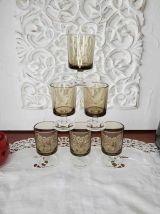 Ensemble de 6 verres à liqueur Suède fumé LUMINARC