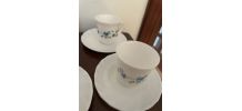 6 tasses Arcopal myosotis Veronica 