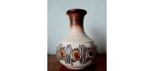 Vase 1970 en céramique allemande vintage