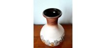 Vase 1970 en céramique allemande vintage