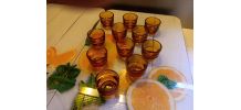 verres à liqueur vintage