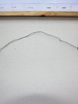Peinture technique mixte, art contemporain