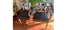 Paire de fauteuils bridges Vintage